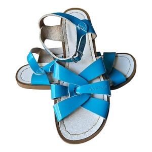 Salt Water Sandals by Hoy Bright Blue Strappy Girls' Sandals